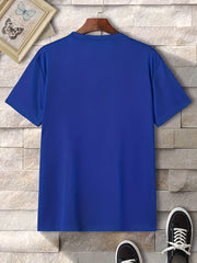 Men's Colorful 'GOAT' Graphic T-shirt for Summer