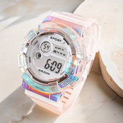 Vibrant Multifunctional Digital Watch Luminous Display Stopwatch Date Functions
