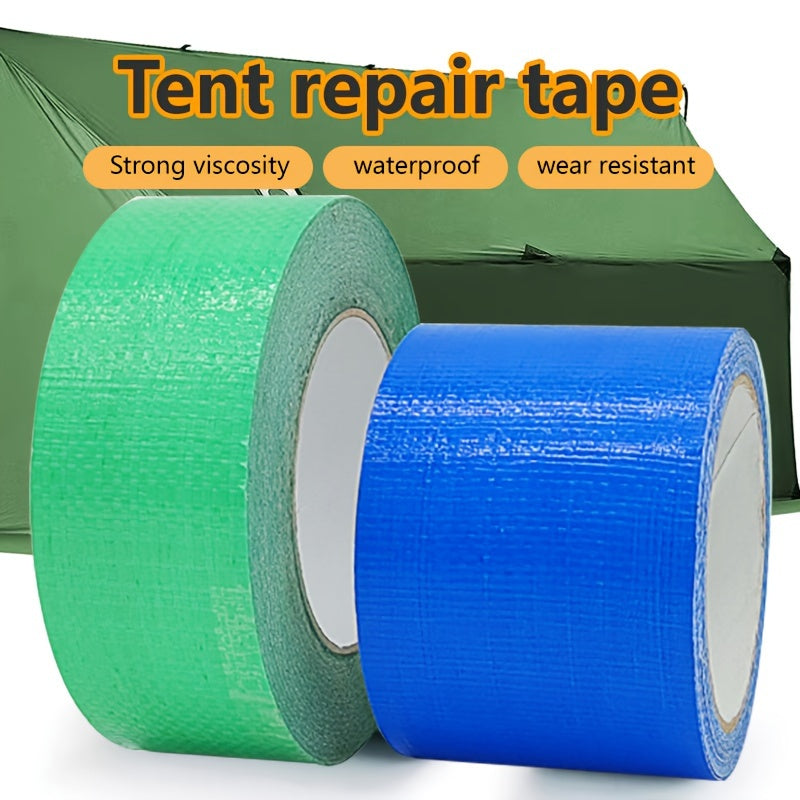 Green Tarpaulin Repair Tape Single Sided Cloth Base Strong and High Adhesive