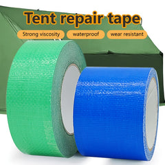 Green Tarpaulin Repair Tape Single Sided Cloth Base Strong and High Adhesive