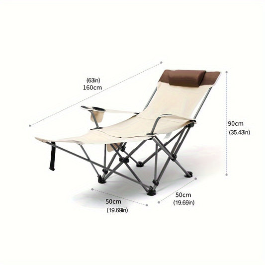 Portable Camping Chair Oxford Cloth Material Lounge Chair