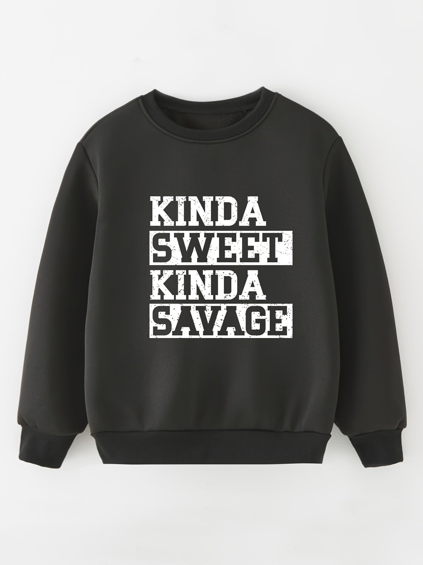 Baby Boys Letter Graphic Pullover Sweatshirt Top
