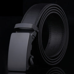 Men's Automatic Buckle Adjustable Business PU Leather Belt