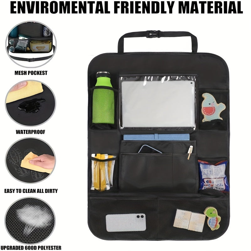Kick-proof Car Storage Bag Oxford Cloth Seat Back Organizer