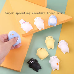 6pcs Animal Pinch Funny Toys Cartoon Decompressing Trick Balls