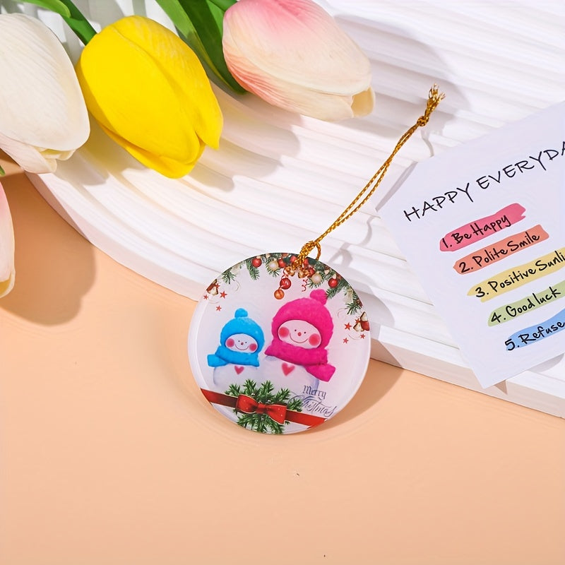 Christmas Decorations Santa Claus Snowman Deer Pendants