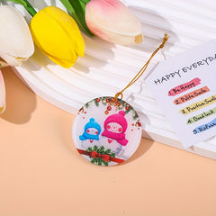Christmas Decorations Santa Claus Snowman Deer Pendants