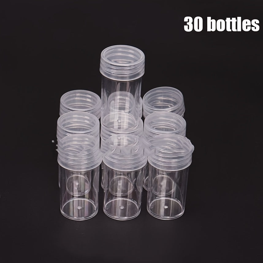 Clear Plastic Storage Bottle Diamond Painting Beads Organizer
