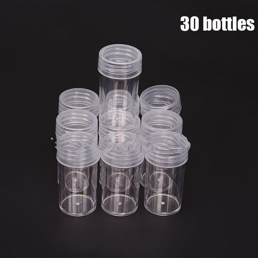 Clear Plastic Storage Bottle Diamond Painting Beads Organizer