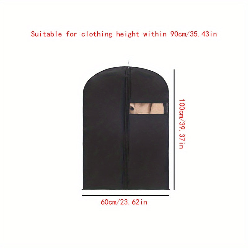 Garment Bag for Hanging Clothes Non Woven Fabric Dust Proof Cover with Zipper