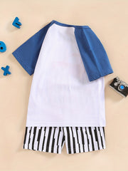 Boys Cartoon Off road Vehicle Casual Outfit Set