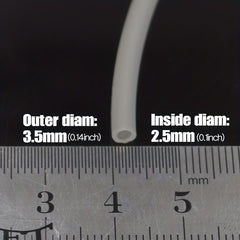 Flexible Silicone Tube 2.5mm Hollow Fly Tying Tubes