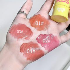 Bucket Shape Lip Glaze Water Gloss Mirror Glass Lip Gloss