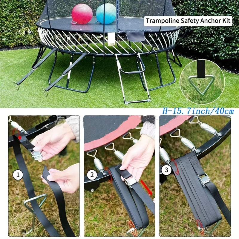 Spiral Ground Nail Stake for Pet and Camping, Trampoline Stabilizer