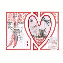 1pc Heart Card Shape Metal Cutting Dies DIY Scrapbooking Album Craft Decoration