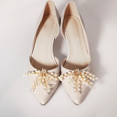Pearl Shoe Clips DIY Floral Shoe Buckle Shoe Decoration