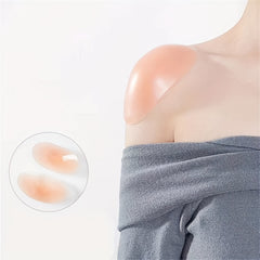 1 Pair Silicone Shoulder Pads Self-adhesive Anti-Slip Shoulder Support