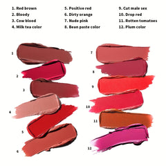 12 Colors Matte Waterproof Mini Lipstick Set for Women