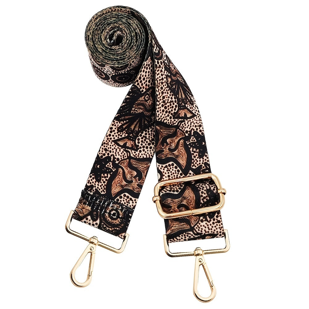 Vintage Print Bag Strap Wide Shoulder & Crossbody Bag Strap