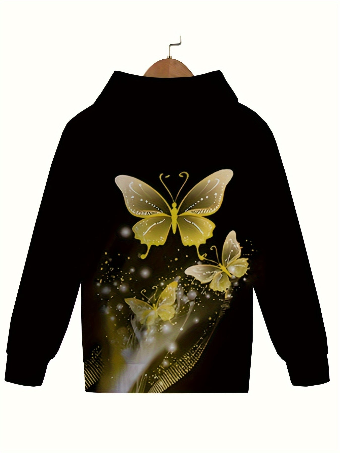 Butterfly Painting Graphic Sweatshirt Kids Hoodie