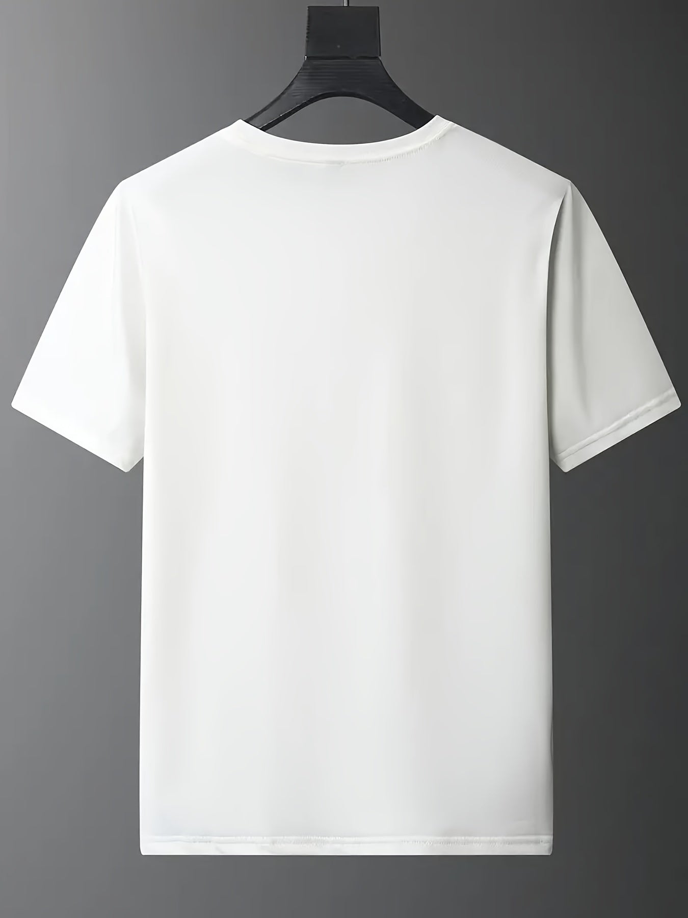 Men's Bear Print Tee Active Stretch Breathable T-shirt