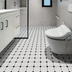 5pcs Adhesive Floor Tiles Vinyl Flooring Peel Stick Kitchen Bathroom
