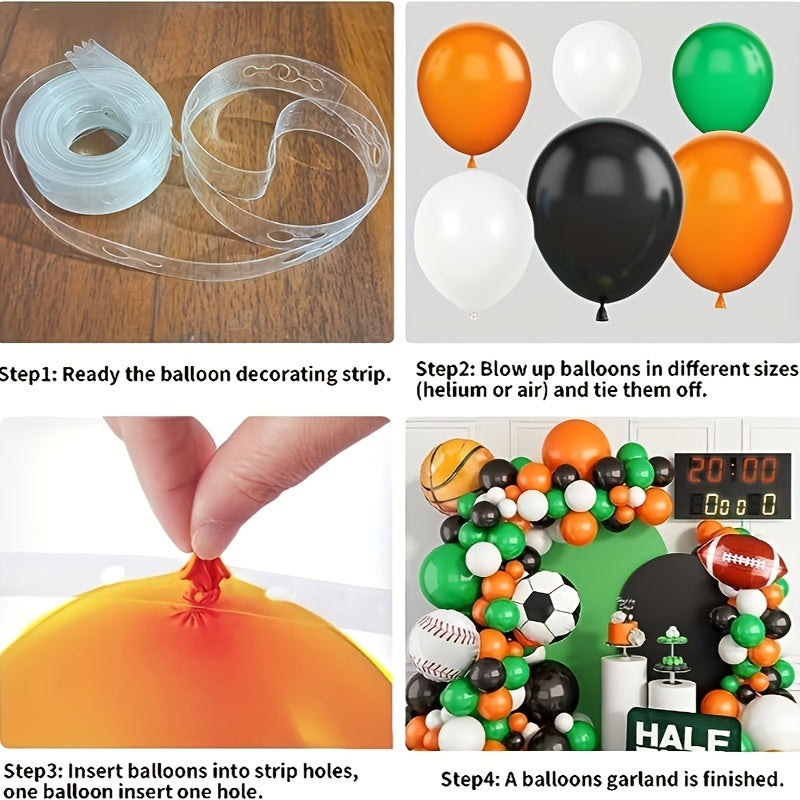 Sport Birthday Party Decorations Balloon Garland Kit with Foil Balloons