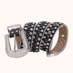 Rhinestone Belt Hip Hop Y2K Western Cowgirl Cowboy Belt