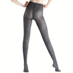 2 Pack Solid Slim High Waist Pantyhose Elastic Stockings