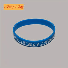 Christmas Silicone Bracelet Sporty Wristband