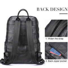 Casual Leather Backpack 35 56 Cm Laptop Bag Lightweight