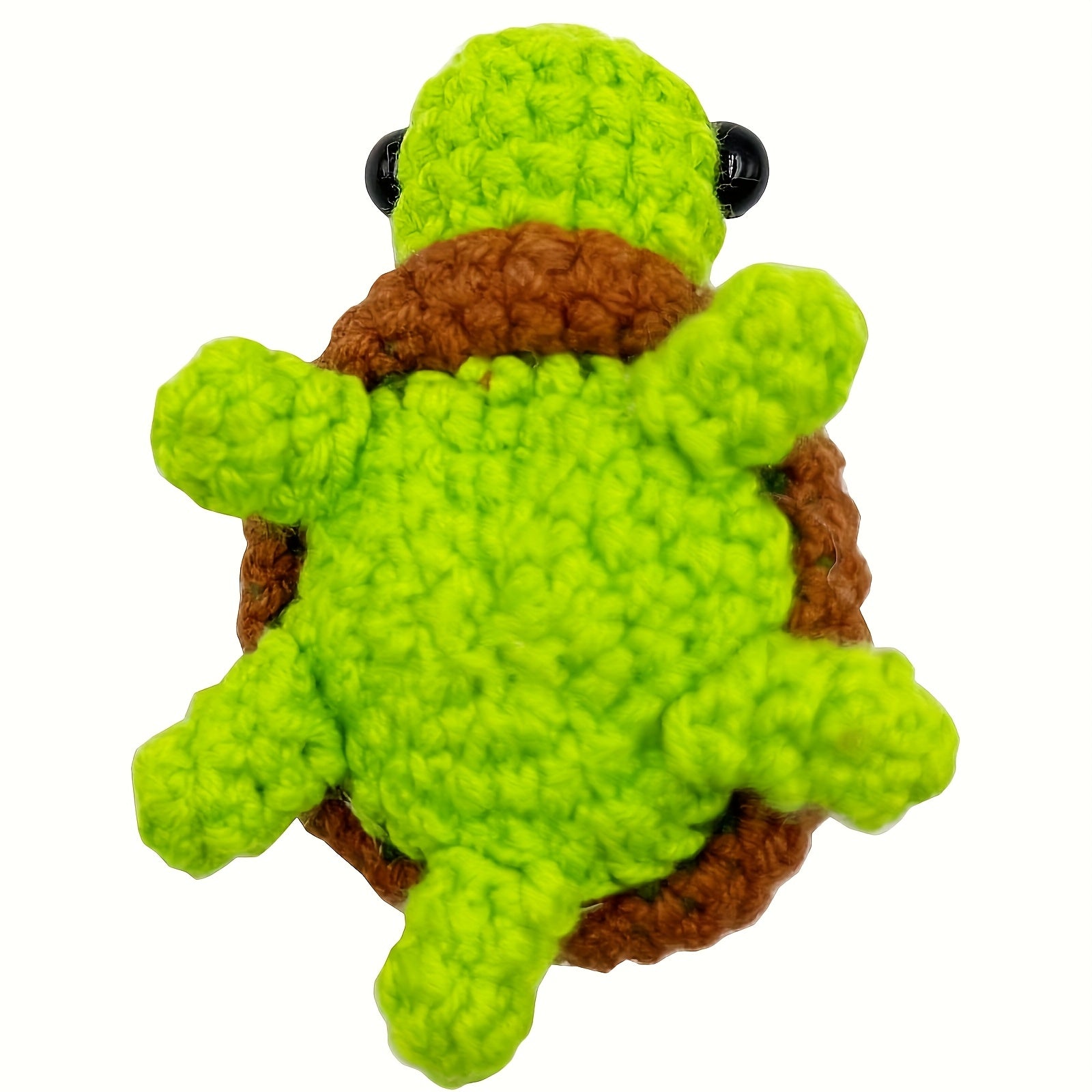 Crochet Sea Turtle Pocket Hug Token Mixed Fabric Inspirational Novelty Gift