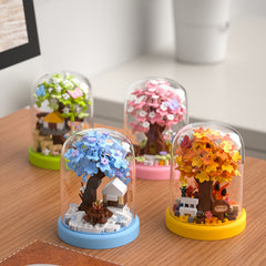 Treehouse Toy Building Blocks Ages 3 Seasons Creative Play ABS Material Vibrant