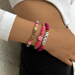 3pcs Boho Ethnic Wristband Bracelet Sports Bracelet
