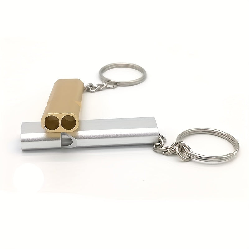 Double Hole Survival Whistle Portable Lifesaving Whistle
