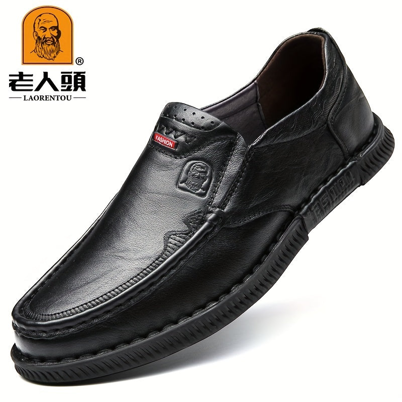 LAORENTOU Men's Leather Loafer Shoes Spring Summer