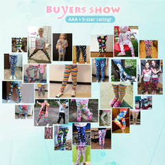 Girls Colorful Pantyhose Leggings Soft Yoga Pants 4-12 Yrs