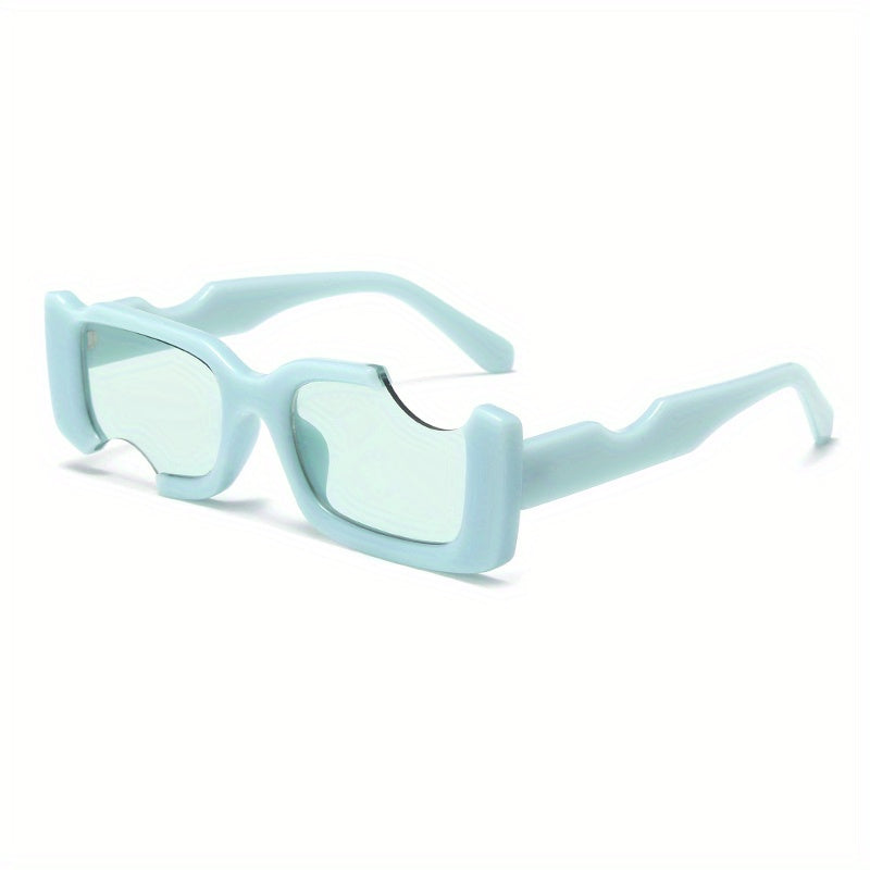 Y2K Irregular Rectangle Sunglasses for Women Men UV400