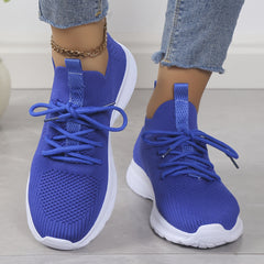 Women's Lace up Breathable Athletic Running Shoes Lightweight Sneakers