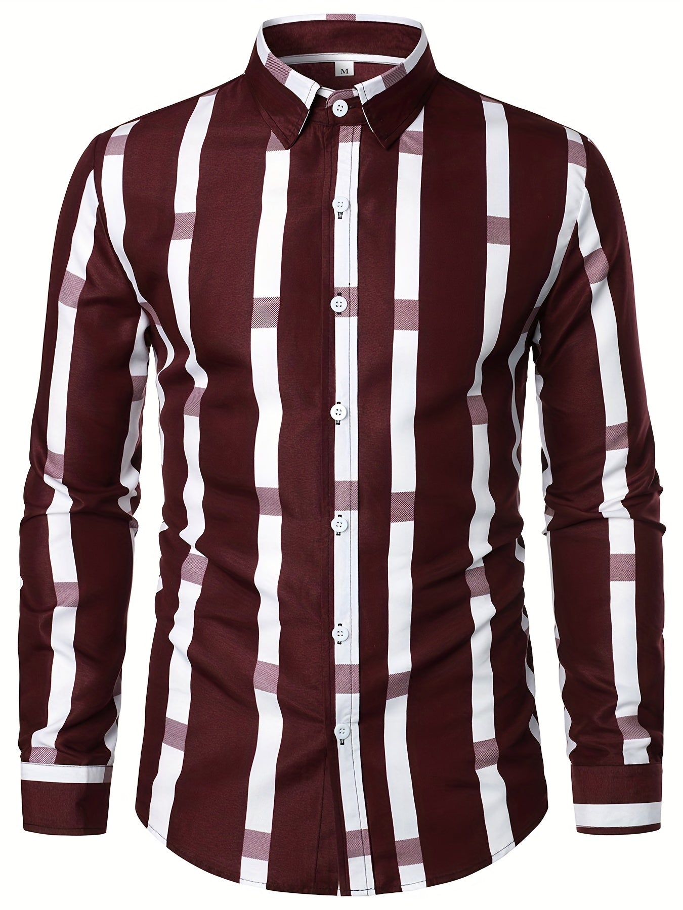 Men's Casual Slim Fit All Over Print Shirt