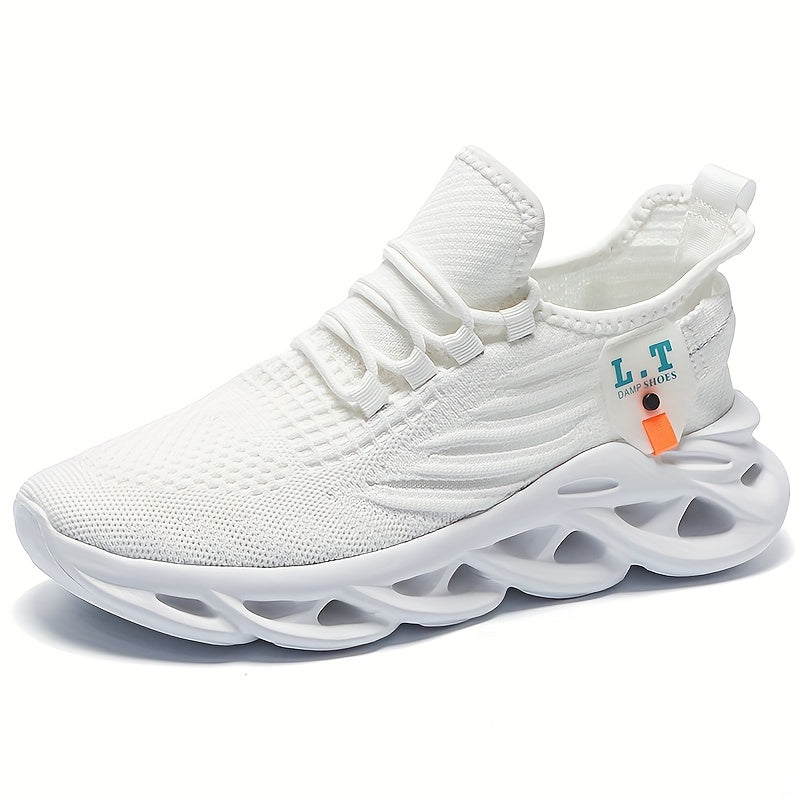Men's Slip on Mesh Sneakers with Shoelaces