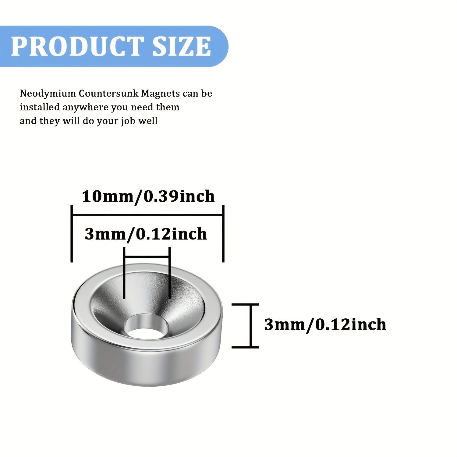 20pc Neodymium Disc Magnets for Science & Office Use