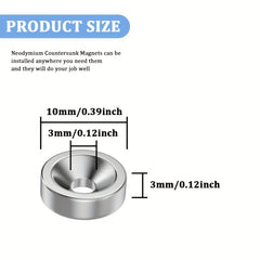 20pc Neodymium Disc Magnets for Science & Office Use