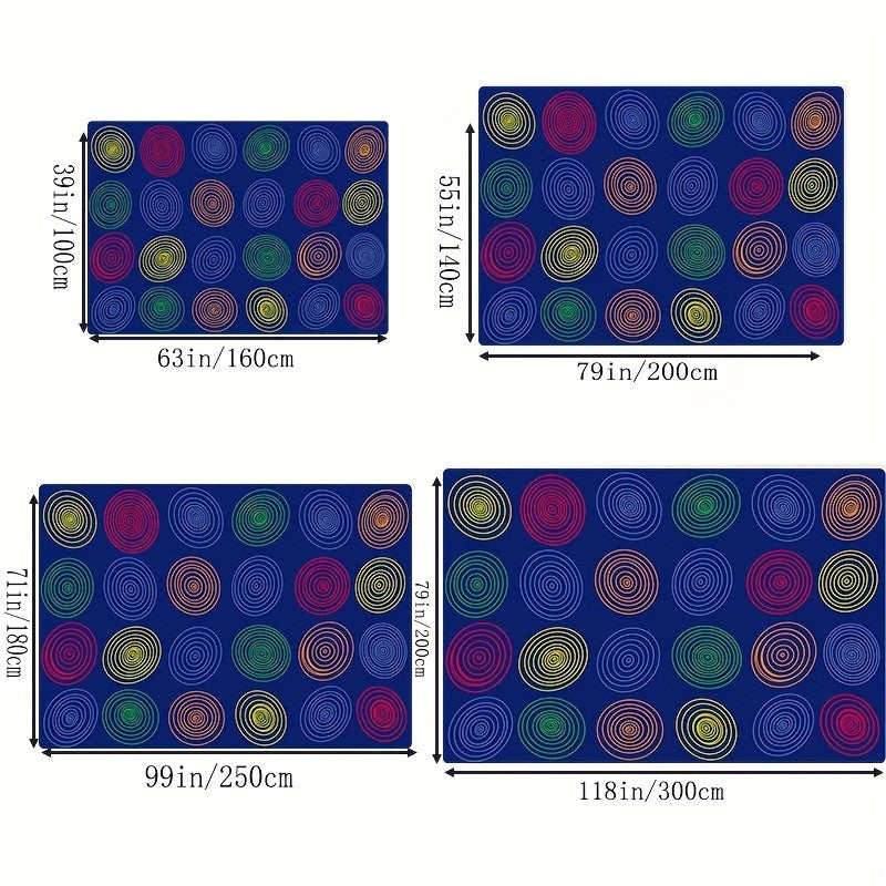 Large Classroom Carpets Elementary 24 Seats Children's Classroom Seating Rug