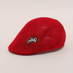 Sun Hat Summer Breathable Beret Cap Mesh Hollow Out Solid Beret Hat