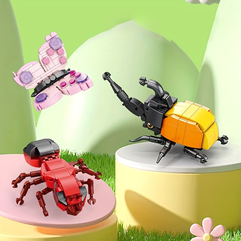 Insect Animal Party Building Blocks 1200 Pieces Bugs Construction Toy Set
