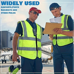 Reflective Safety Vests With Pockets And Zippers