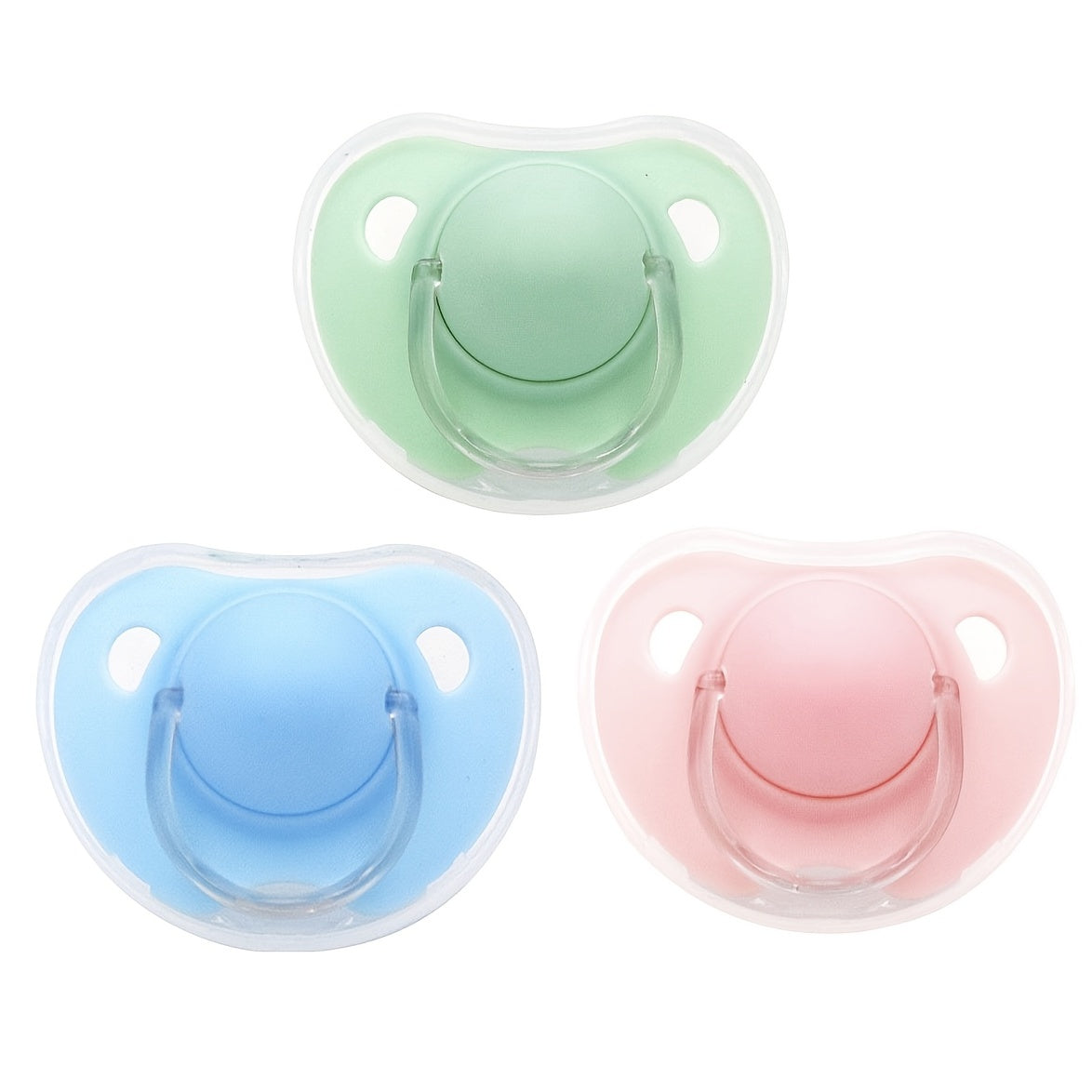 Matte Surface Baby Pacifier with Cover Orthodontic Cherry Round Shape Soother