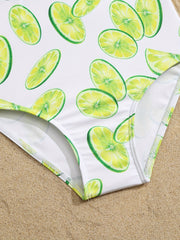 Toddler Girls Lemon Graphic One Piece Swimsuit