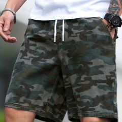 Camouflage Comfy Shorts Men's Casual Street Style Waist Drawstring Shorts